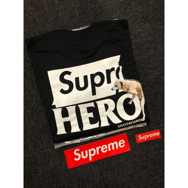 【新発売】 Dog ANTIHERO 【新品】Supreme - Supreme Tee 黒 ドッグTシャツ Tシャツ+カットソー(半袖+袖なし) - covid19.ins.gov.mz