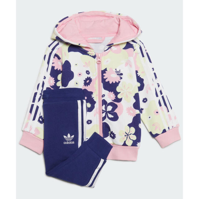 adidas(アディダス)のラス2 アディダススエット　100 セットアップ キッズ/ベビー/マタニティのキッズ服女の子用(90cm~)(ジャケット/上着)の商品写真