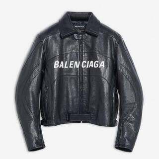 Balenciaga - 【新品】Balenciaga logo biker jacket レザー