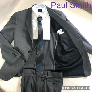 ポールスミス(Paul Smith)のポールスミスPaul Smithセットアップ　グレー　ネクタイ付き　無地　　夏(セットアップ)