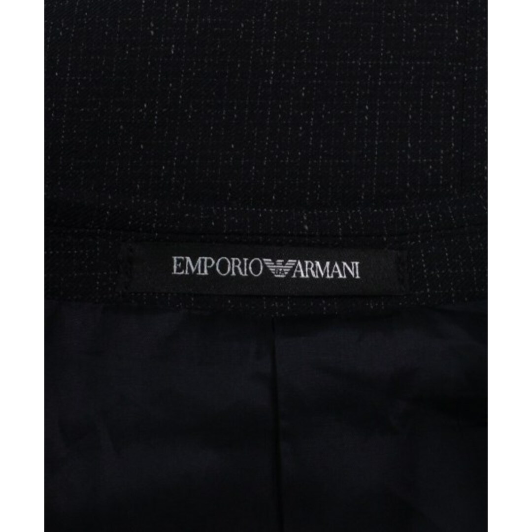 Emporio Armani(エンポリオアルマーニ)のEMPORIO ARMANI ビジネス 50/50(XL位) 黒系(総柄) 【古着】【中古】 メンズのスーツ(セットアップ)の商品写真