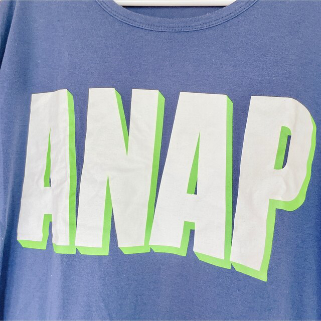ANAP(アナップ)のANAP Tシャツ レディース オーバーサイズ ビッグロゴ ブルー 夏 レディースのトップス(Tシャツ(半袖/袖なし))の商品写真