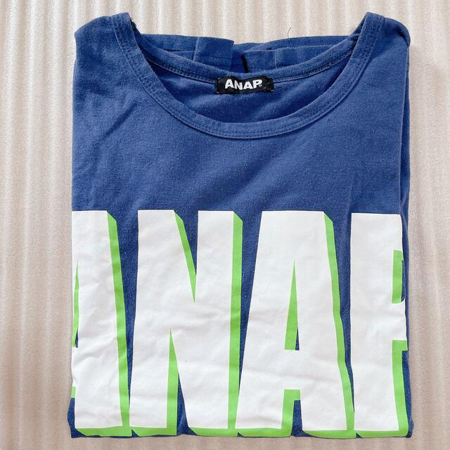 ANAP(アナップ)のANAP Tシャツ レディース オーバーサイズ ビッグロゴ ブルー 夏 レディースのトップス(Tシャツ(半袖/袖なし))の商品写真