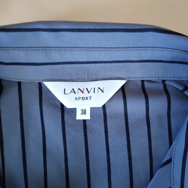 LANVIN(ランバン)のLANVIN SPORT ランバン スポール　ハーフジップ半袖チュニック丈 スポーツ/アウトドアのゴルフ(ウエア)の商品写真