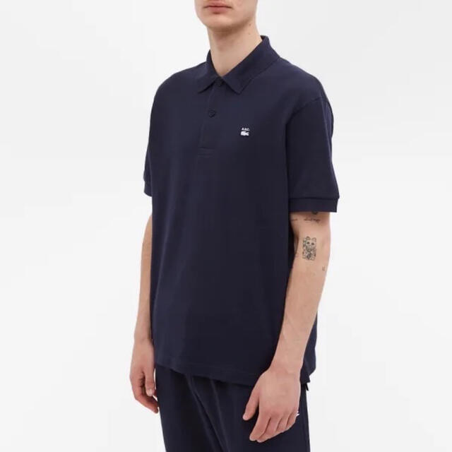 もこちらの】 A.P.C - 試着なし L A.P.C. X LACOSTE POLO SHIRT NAVYの