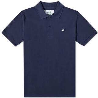アーペーセー(A.P.C)の試着なし L A.P.C. X LACOSTE POLO SHIRT NAVY(ポロシャツ)