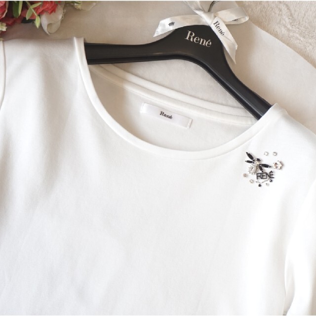 極美品♡ルネ♡蜂さんビジュー カットソー comavemoveis.com.br