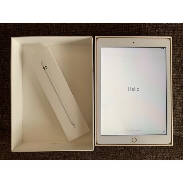 スマホ/家電/カメラ[美品] iPad 第6世代32GB Apple Pencil付き！ゴールド