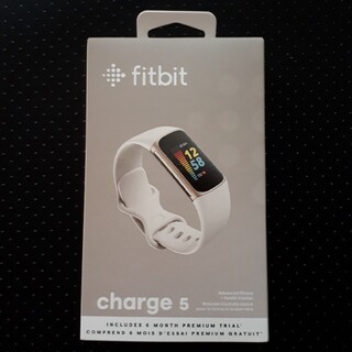 新品未開封　Fitbit Charge5 FB421GLWT  ルナホワイト(トレーニング用品)