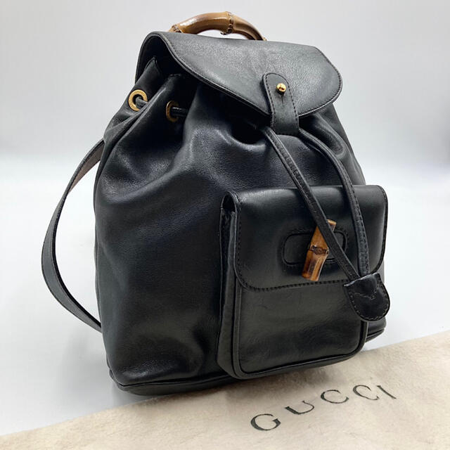 新品大セール 極美品♡GUCCI グッチ リュック バンブー レザー