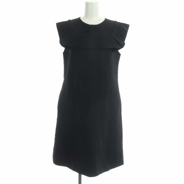 フォクシー FOXEY Dress Liza ワンピース 膝丈 38 黒 人気が高い sk