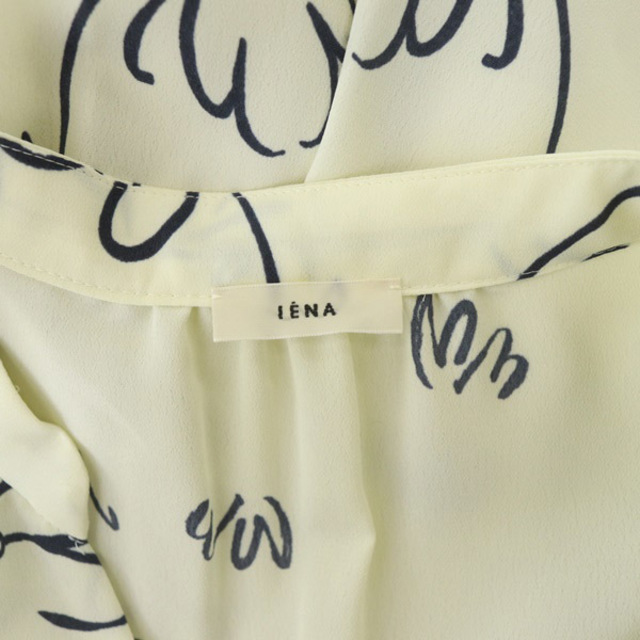 IENA(イエナ)のイエナ 20SS デシンプリント シャツワンピース ロング 半袖 アイボリー レディースのワンピース(ロングワンピース/マキシワンピース)の商品写真