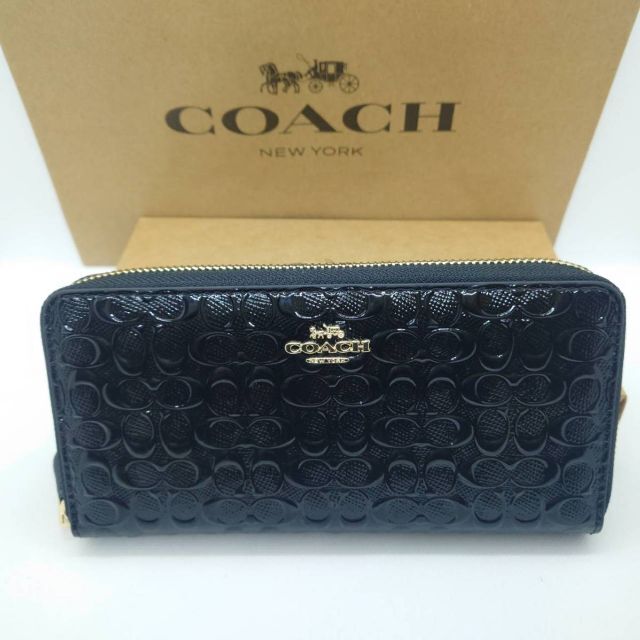 COACH(コーチ)の COACH シグネチャー　ラウンドジップ長財布 F54805 アウトレット品 レディースのファッション小物(財布)の商品写真