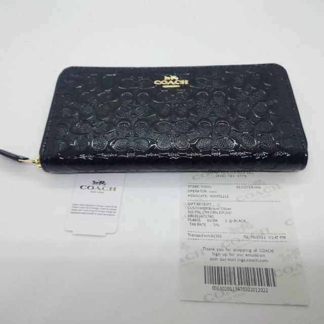 COACH(コーチ)の COACH シグネチャー　ラウンドジップ長財布 F54805 アウトレット品 レディースのファッション小物(財布)の商品写真