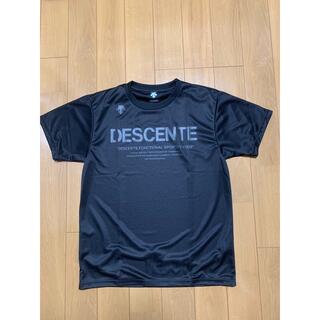 デサント(DESCENTE)のデサント Tシャツ メンズ 半袖 / DESCENTE  ブラック 黒/(ウォーキング)
