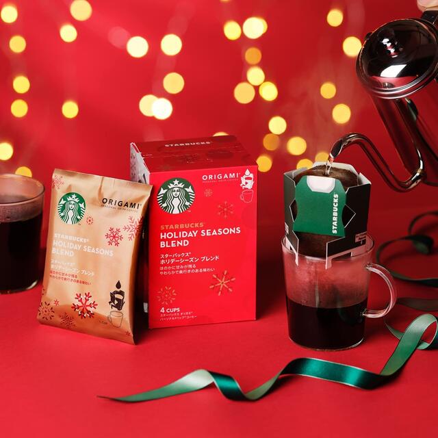 Starbucks Coffee(スターバックスコーヒー)の【4袋入×4箱】スターバックスオリガミパーソナルドリップコーヒーホリデーシーズン 食品/飲料/酒の飲料(コーヒー)の商品写真