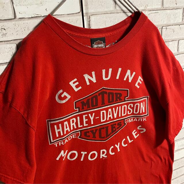 Harley Davidson(ハーレーダビッドソン)の90s 古着 ハーレーダビッドソン バックプリント ビッグシルエット ゆるだぼ メンズのトップス(Tシャツ/カットソー(半袖/袖なし))の商品写真