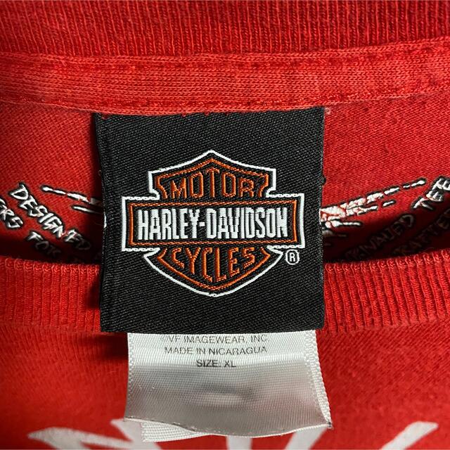 Harley Davidson(ハーレーダビッドソン)の90s 古着 ハーレーダビッドソン バックプリント ビッグシルエット ゆるだぼ メンズのトップス(Tシャツ/カットソー(半袖/袖なし))の商品写真