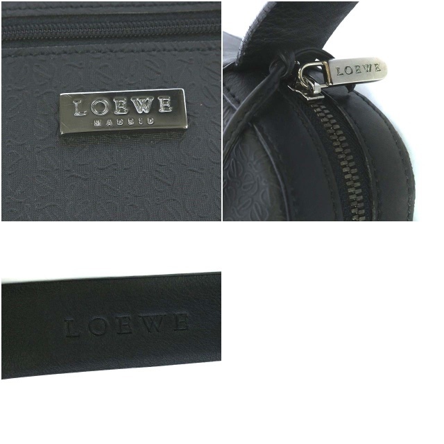 LOEWE(ロエベ)のロエベ ショルダーバッグ ワンショルダー リピートアナグラム レザー 黒 メンズのバッグ(ショルダーバッグ)の商品写真