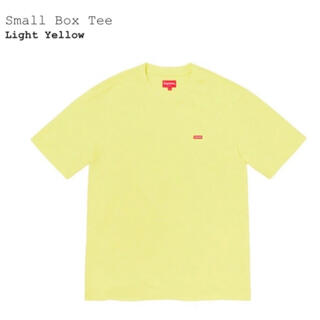 【M】supreme Small Box Tee Light Yellow