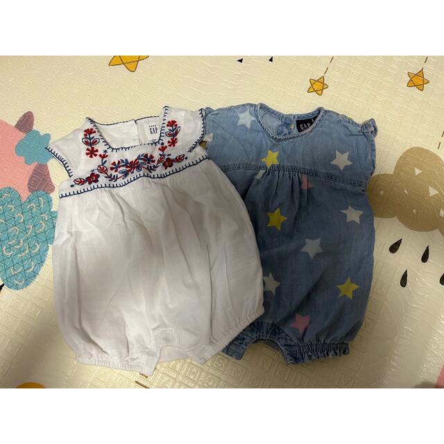 babyGAP(ベビーギャップ)のbaby GAP ロンパース2点セット キッズ/ベビー/マタニティのベビー服(~85cm)(ロンパース)の商品写真