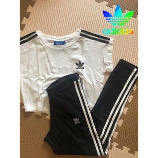 アディダス(adidas)の【セットコーデ】アディダスオリジナルス　ショート丈　レギンス(Tシャツ(半袖/袖なし))