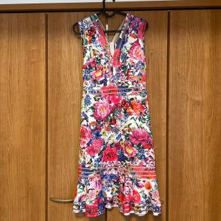 タダシショウジ(TADASHI SHOJI)のタダシショージ　花柄ドレス🌷(ミディアムドレス)