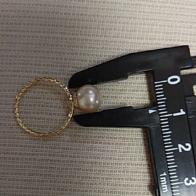 【616】あこや真珠　8mm　リング　9号　♡綺麗です♡ ハンドメイドのアクセサリー(リング)の商品写真