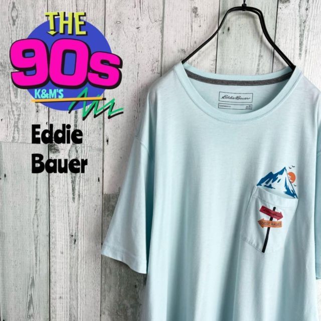 90's Eddie Bauer エディーバウアー　エベレストポケットTシャツ