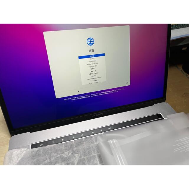 Mac (Apple)(マック)の美品 Macbook Pro 15インチ 1TB 16MB 2.9GHz i9 スマホ/家電/カメラのPC/タブレット(ノートPC)の商品写真
