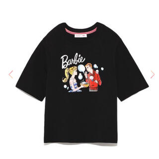 リリーブラウン(Lily Brown)のBarbieバブルTシャツ バービーコラボ　バービープリントTシャツ(Tシャツ(半袖/袖なし))