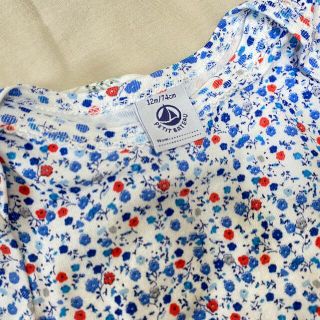PETIT BATEAU - プチバトー ボディースーツ3枚組 74cm 12mの通販 by