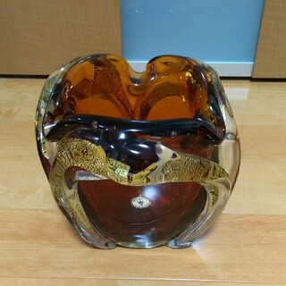 IWATA GLASS　 イワタグラス　 花器　花瓶　置物　アンティーク