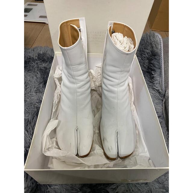 おしゃれ maison margiela 足袋ブーツ 白ペンキ | www.residence2b.ch