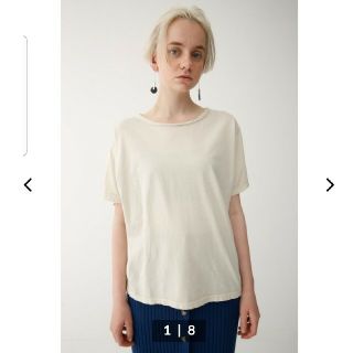 マウジー(moussy)の新品 moussy 無地ヴィンテージTシャツO/WHT F(Tシャツ(半袖/袖なし))