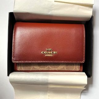 COACH - 新品 コーチ フラップ ウォレット タンラスト 財布の通販 ...