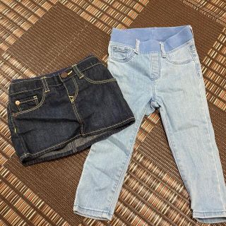 ギャップ(GAP)のGAP BABY スカート スキニーデニム セット(パンツ/スパッツ)