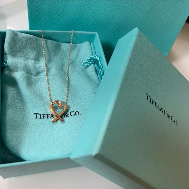 ネックレスTIFFANY ティファニー ラビング ハート ネックレス シルバー 925