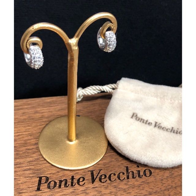 半額】 ポンテヴェキオ - PonteVecchio ダイヤ フープ ピアス 0.5ct ...