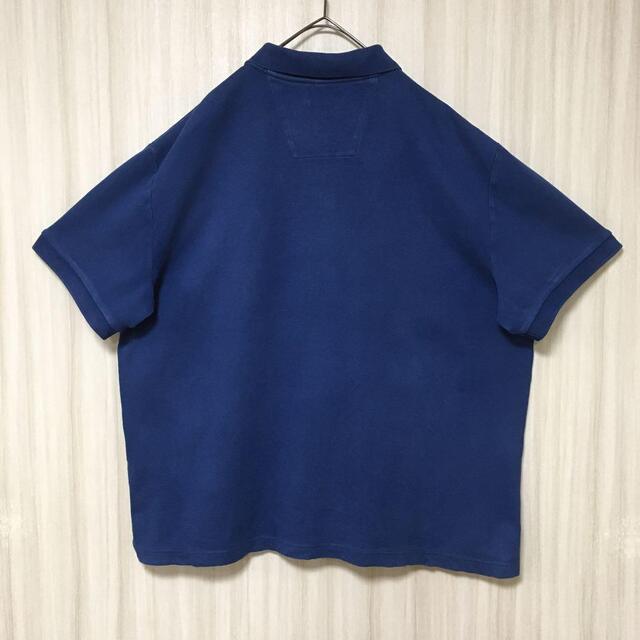 NAUTICA(ノーティカ)のノーティカ　半袖　ポロシャツ　ワンポイント刺繍ロゴ　青　ブルー　2XL メンズのトップス(ポロシャツ)の商品写真