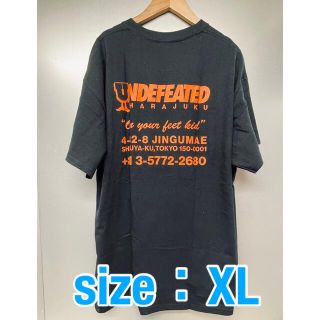 アンディフィーテッド(UNDEFEATED)のUNDEFEATED  リージョンTシャツHARAJUKU【XLサイズ/黒】(Tシャツ/カットソー(半袖/袖なし))