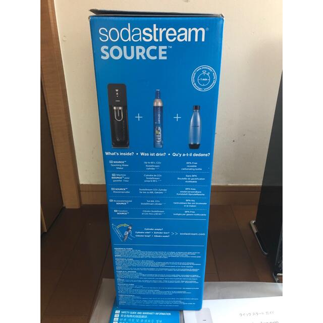 【未使用品】sodastream Source v3スターターキット（ブラック） スマホ/家電/カメラの調理家電(その他)の商品写真
