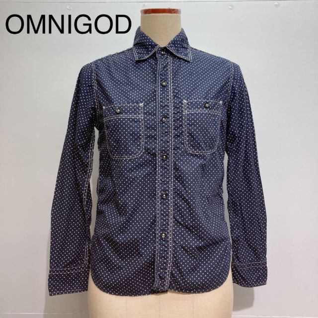 OMNIGOD オムニゴッド　ドット柄長袖シャツ レディースのトップス(シャツ/ブラウス(長袖/七分))の商品写真