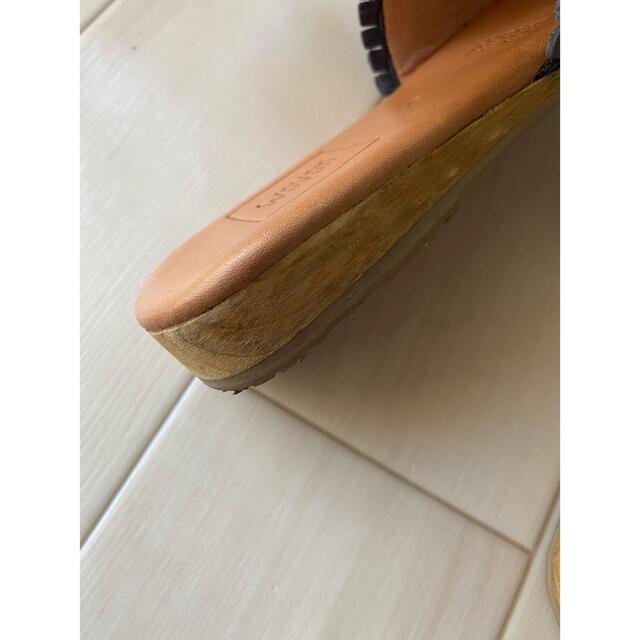 【美品】メキシコ製 レザーサンダル (22.0cm) レディースの靴/シューズ(サンダル)の商品写真