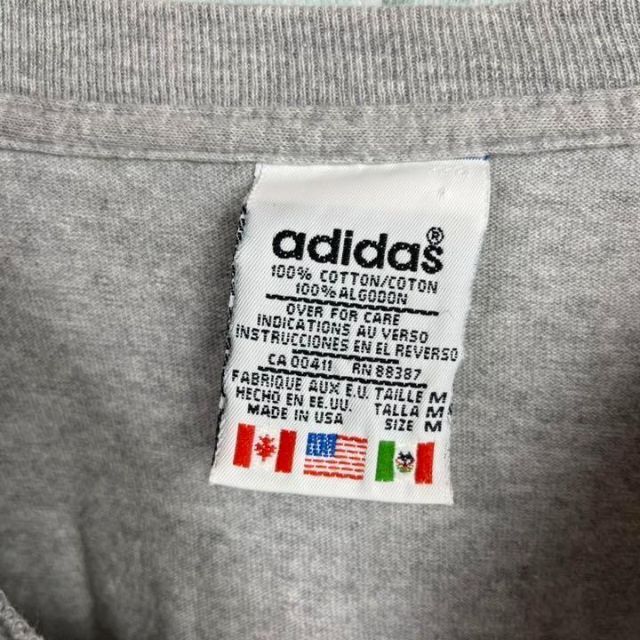 adidas(アディダス)の80's adidas アディダス　万国旗タグ　USA製　テニスロゴTシャツ メンズのトップス(Tシャツ/カットソー(半袖/袖なし))の商品写真