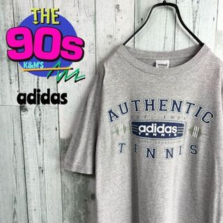 アディダス(adidas)の80's adidas アディダス　万国旗タグ　USA製　テニスロゴTシャツ(Tシャツ/カットソー(半袖/袖なし))