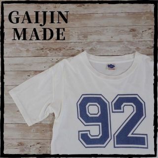 ガイジンメイド(GAIJIN MADE)のガイジンメイド 92 ナンバー Tシャツ M 袖切り返し 綿100(Tシャツ/カットソー(半袖/袖なし))