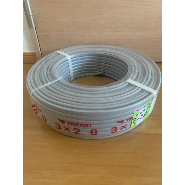 VVFケーブル 3C-2.0(赤白黒) 矢崎 100m 1巻 お気に入りの 8000円