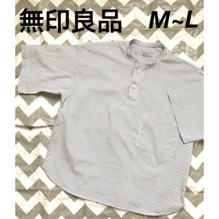 ムジルシリョウヒン(MUJI (無印良品))の無印良品 半袖シャツ M〜Lサイズ(シャツ/ブラウス(半袖/袖なし))