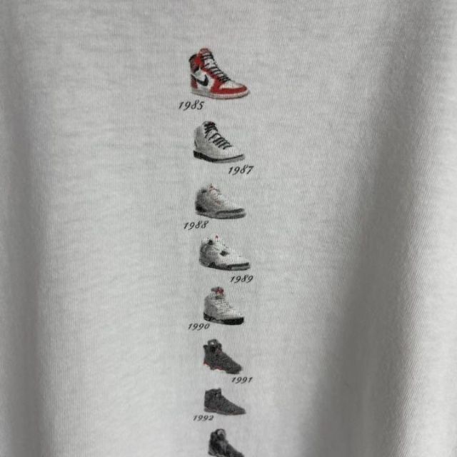 90's NIKE ナイキ  14周年記念Tシャツ 歴代ジョーダンプリント 4